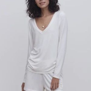 Grey State Apparel Milk Modal Tranquil Tee White